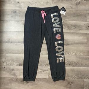 MISS CHIEVOUS Dark Heather Grey Sweatpants Sz. XL